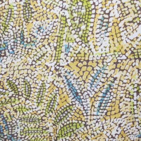 Christopher & Banks Womens Yellow Green Fern Leaf Print Maxi Skirt Size 3X NWOT - Picture 4 of 5